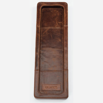 Rectangle Block Leather Tray