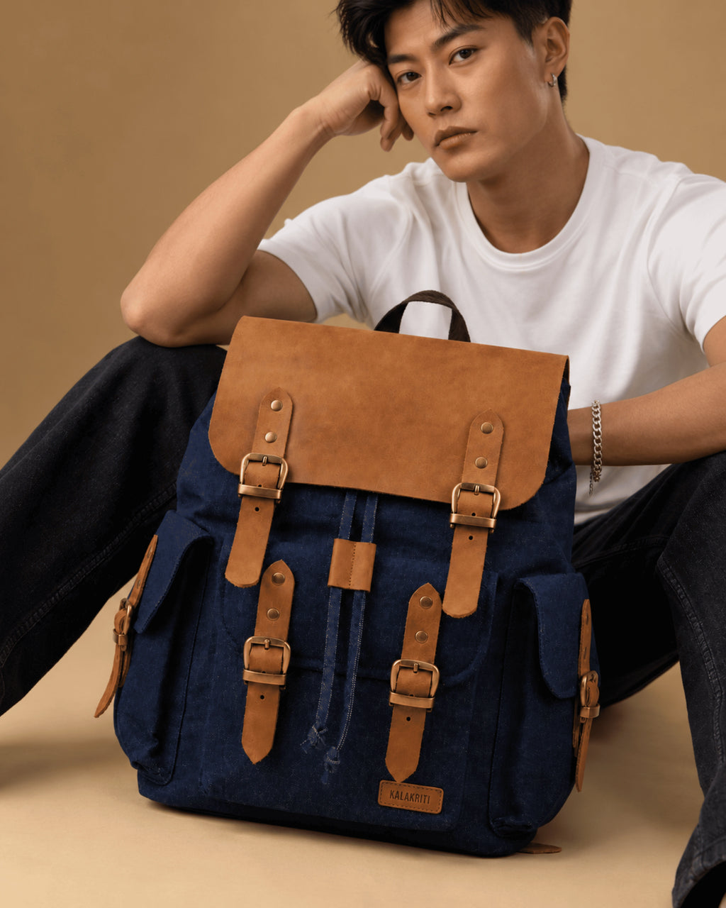 The Denim Backpack.