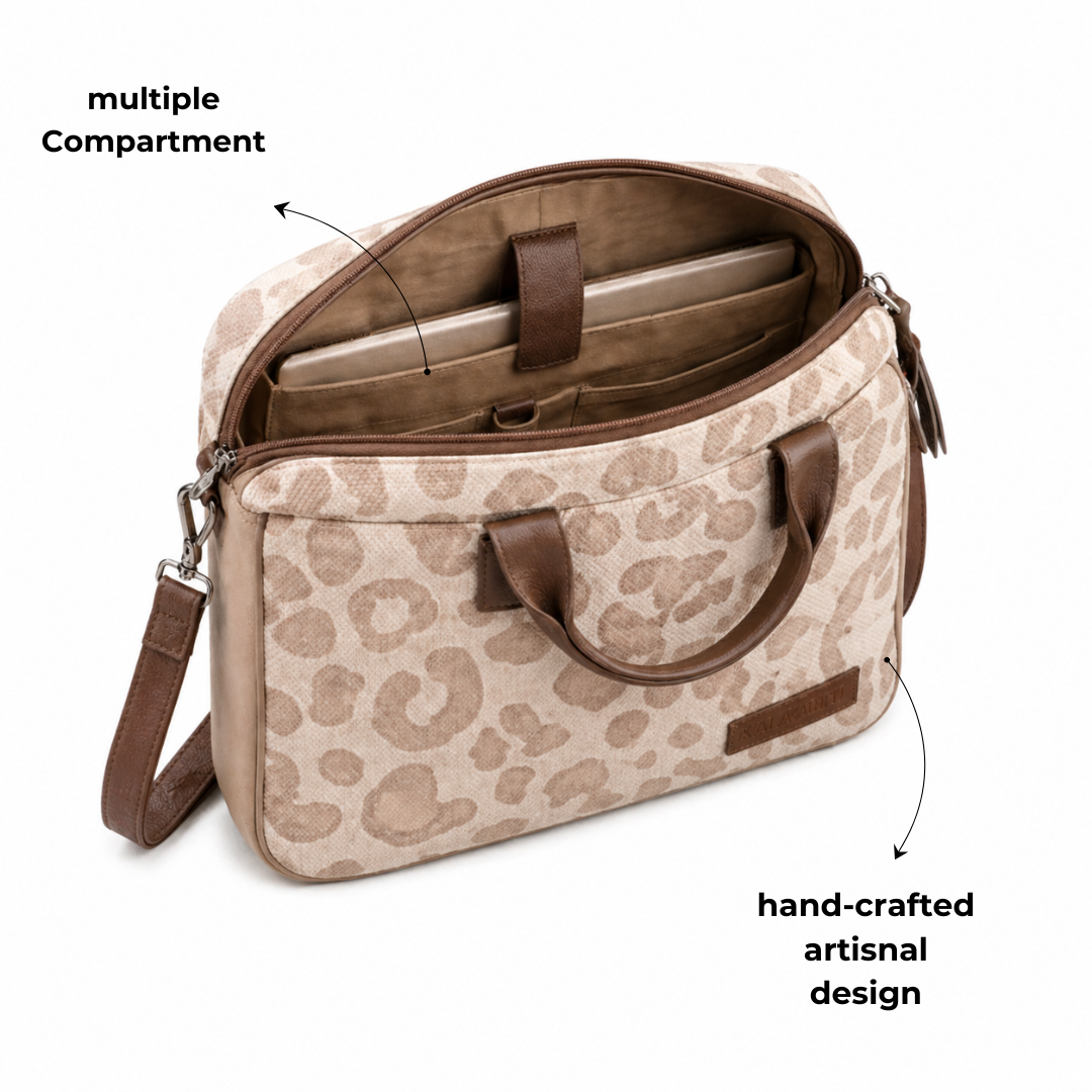 Canvas Leather Laptop Bag