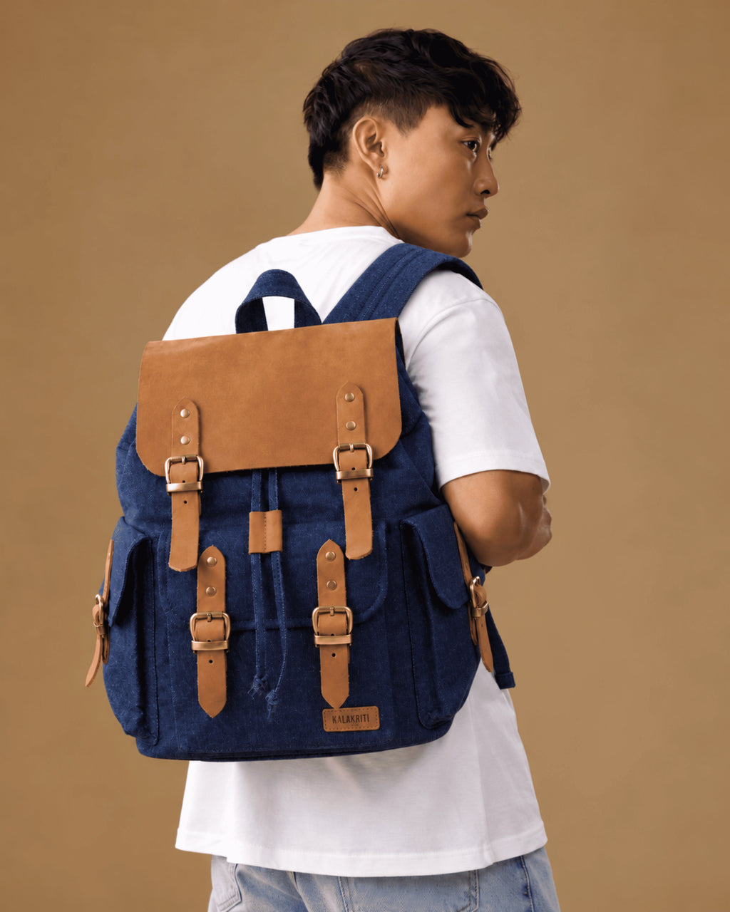 The Denim Backpack.