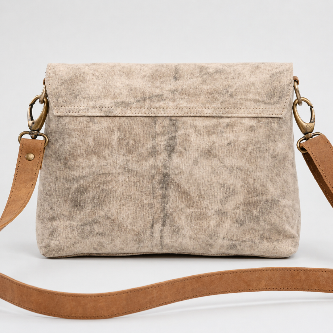 Dirty White Messenger Bag