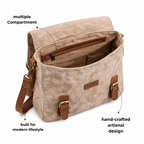 Dirty White Messenger Bag