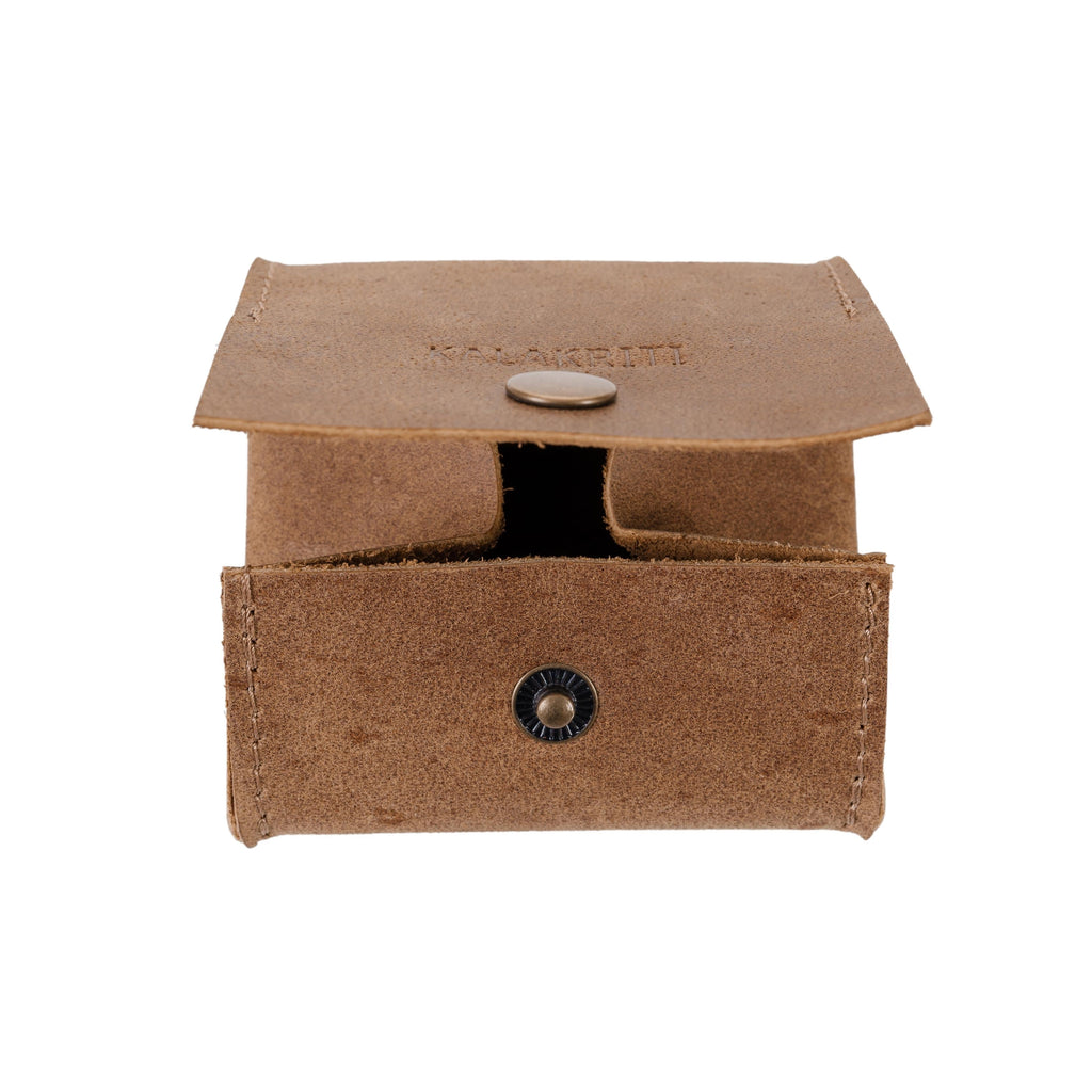 Square Leather Pouch