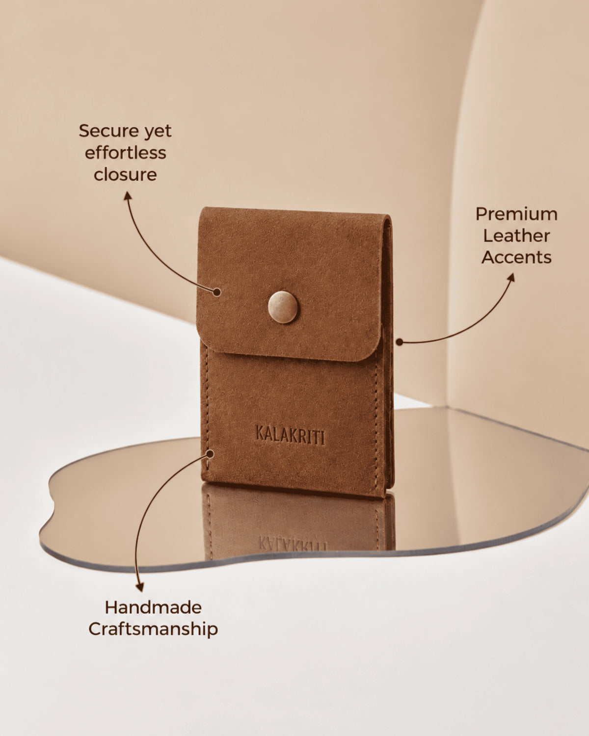 Leather Accessory Pouch.