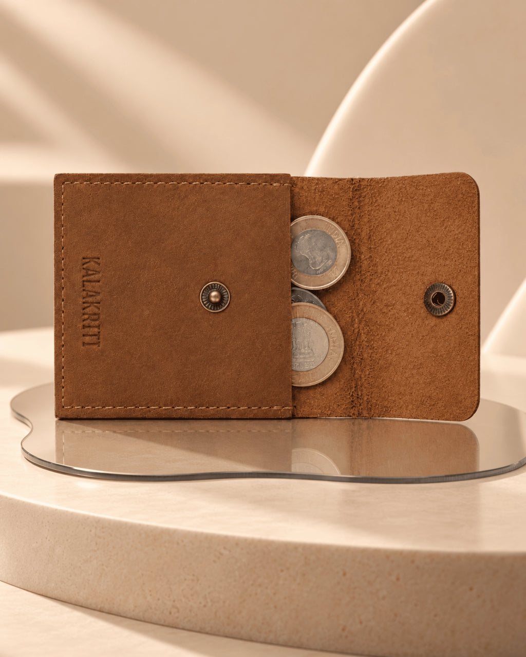 Leather Accessory Pouch.