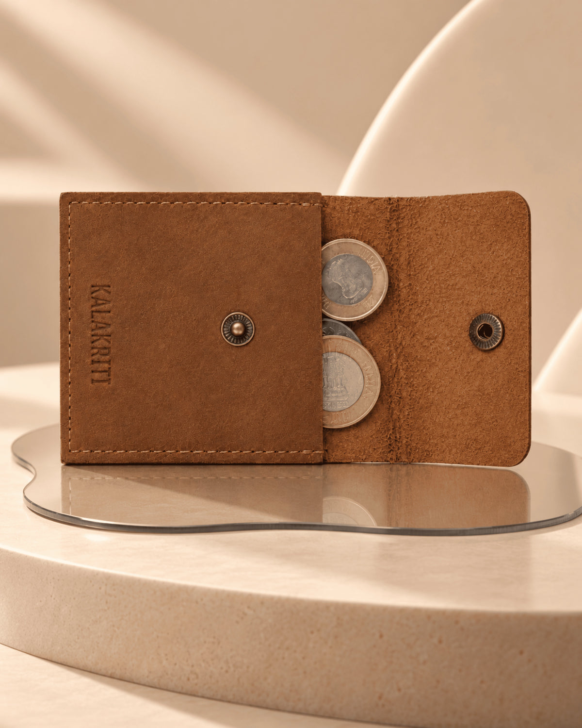 Leather Accessory Pouch.
