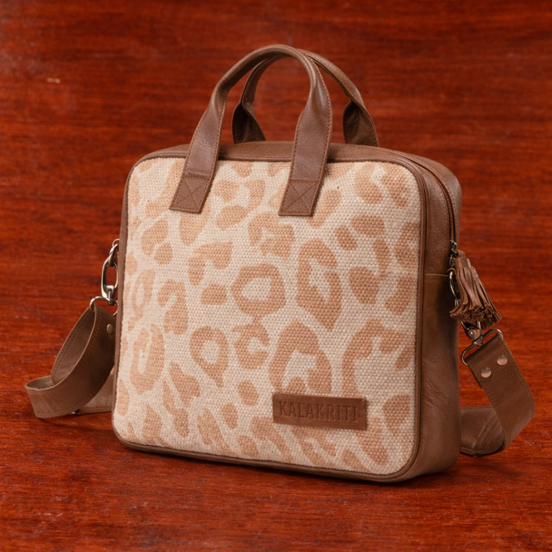 Canvas Leather Laptop Bag
