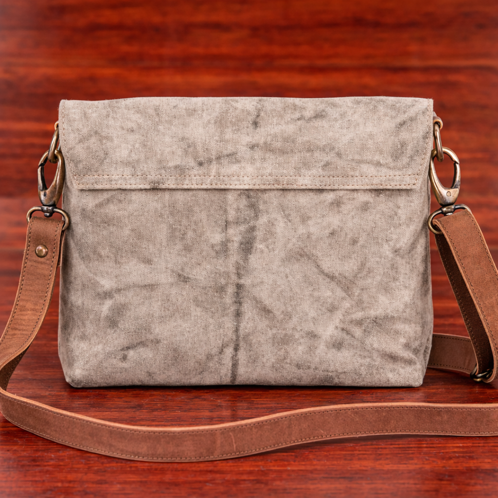 Dirty White Messenger Bag