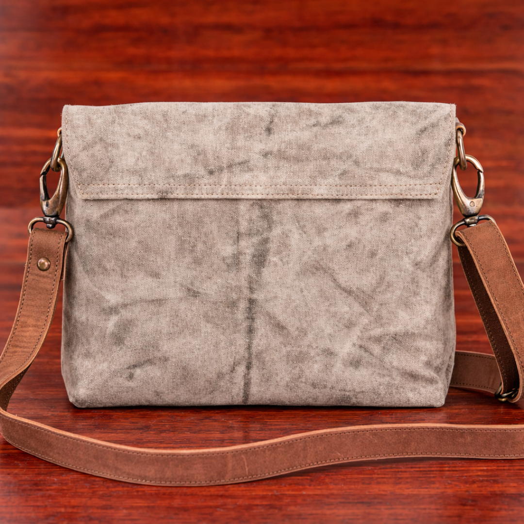 Dirty White Messenger Bag