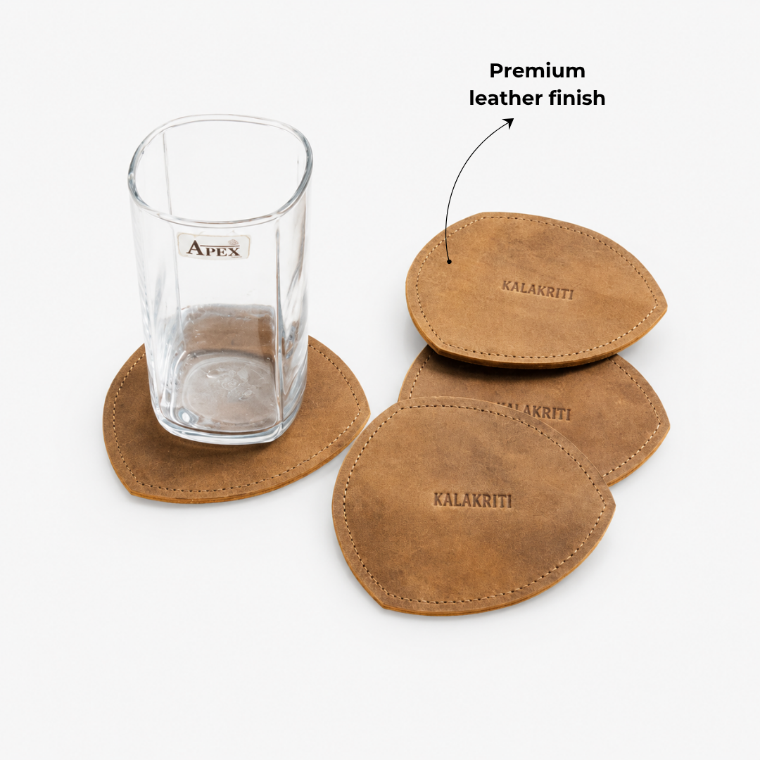 Leather Coaster Set