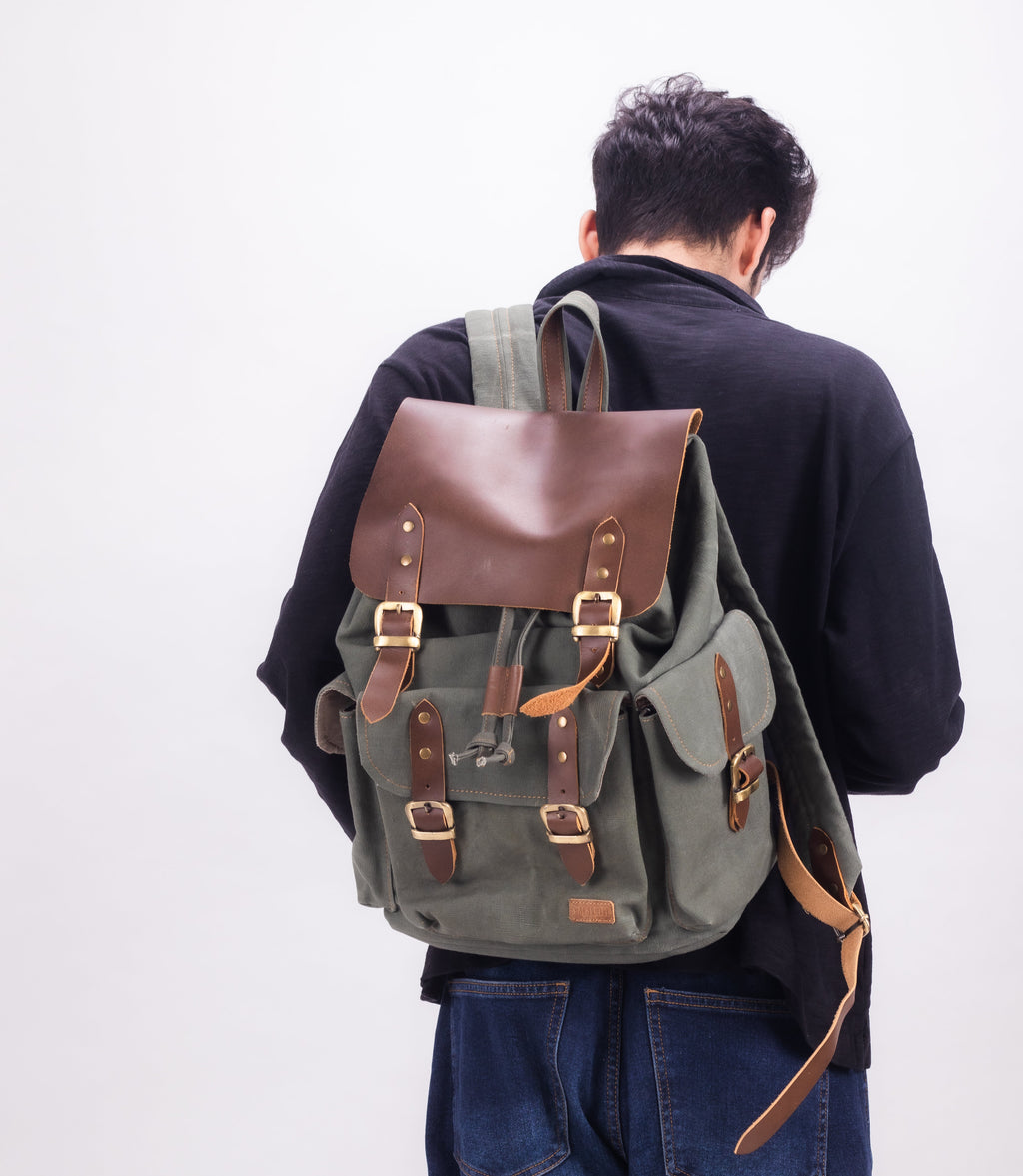 Olive Green Backpack