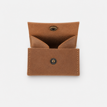 Square Leather Coin Bag