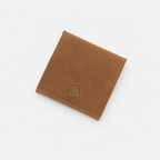 Square Leather Coin Bag