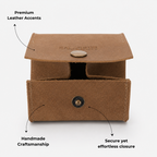 Square Leather Pouch